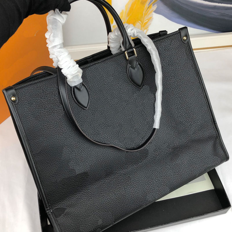 

Large Capacity Package Shopping Bags Luxury Handbag Genuine Leather Plain Letter Printing High Quality Internal Zipper Circular Pattern, Red