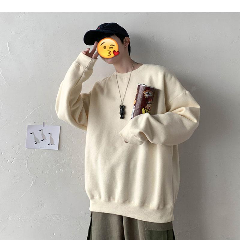 

Women's Hoodies & Sweatshirts 2022 Autumn From Oversize Female Loose Cotton Solid Thick Women Dame Fashion, Black