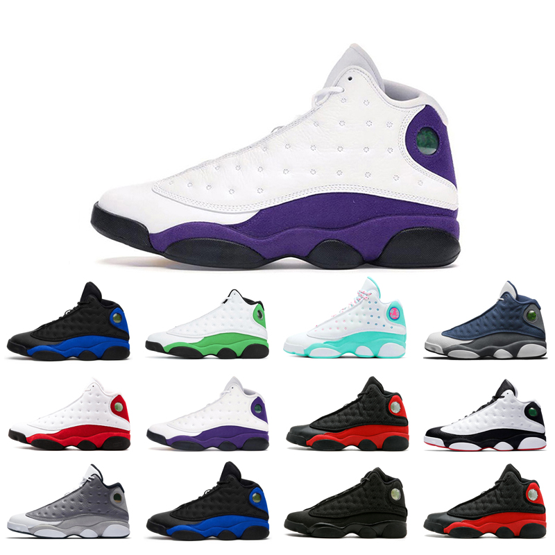 

13s man basketball shoes Atmosphere Grey Aurora Green Black bred Chicago court purple Flint He Got Game Hyper Royal LUCKY playground trainer athletic outdoors