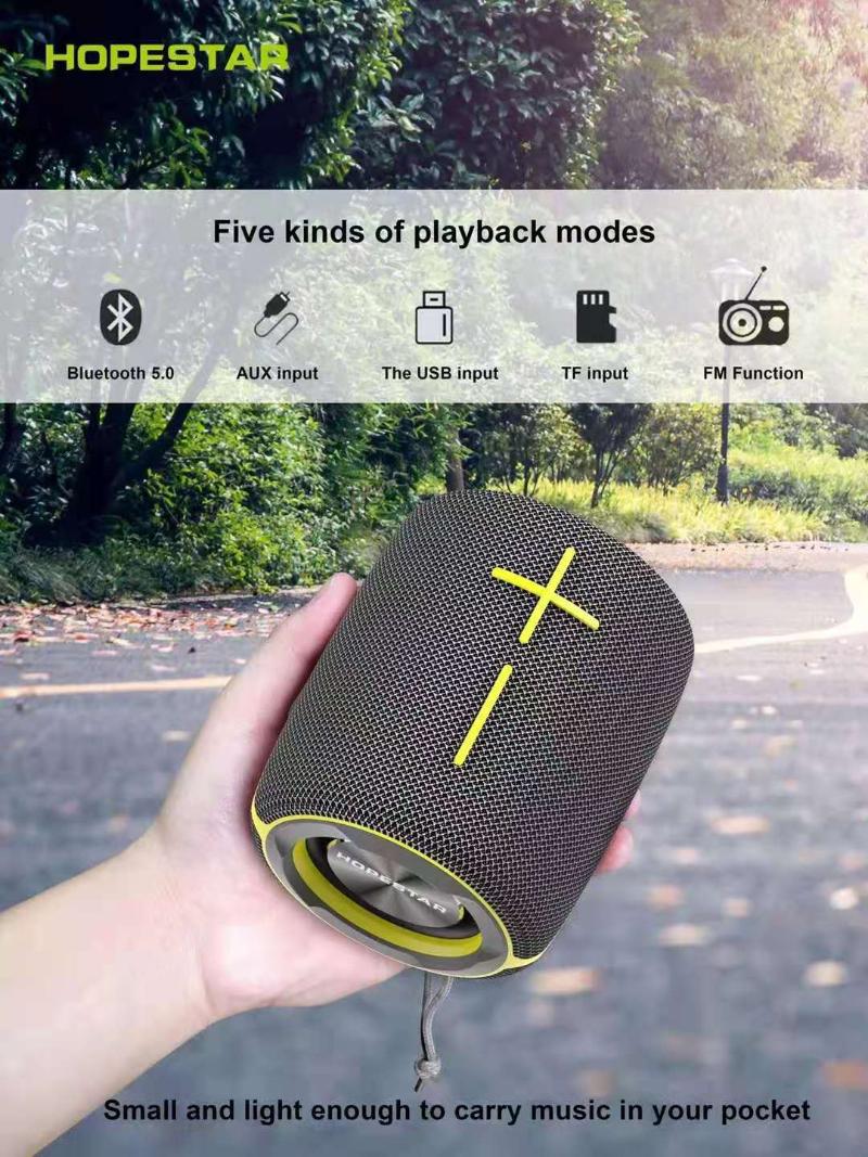 

Portable Speakers HOPESTAR-P25 Wireless Bluetooth Sound System Stereo Subwoofer Column Music Centre Boombox With FMradio Aux Usb