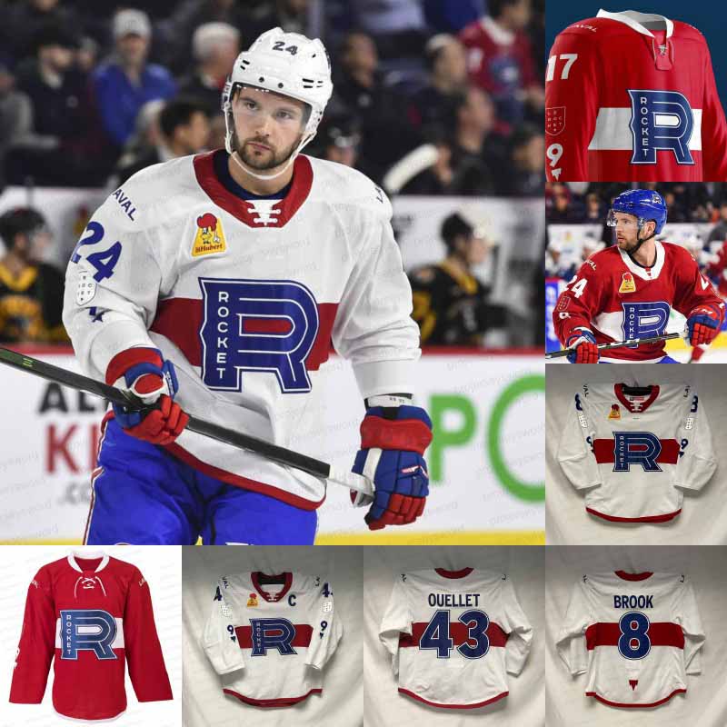 

24 AUDETTE Laval Rocket Jersey 41 POEHLING McCARRON ALZNER AUDETTE SHINKARUK HOLLAND BELZILE TAORMINA PARISI JEVPALOVS 18 HUDON 21 FROESE jerseys, Mens white