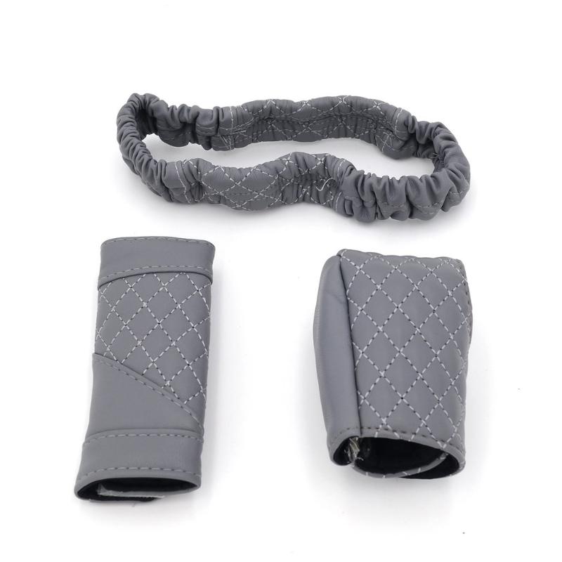 

Safety Belts & Accessories 3Pcs Car Interior Mirrors Sleeve For High-end Handbrake Decoration Set