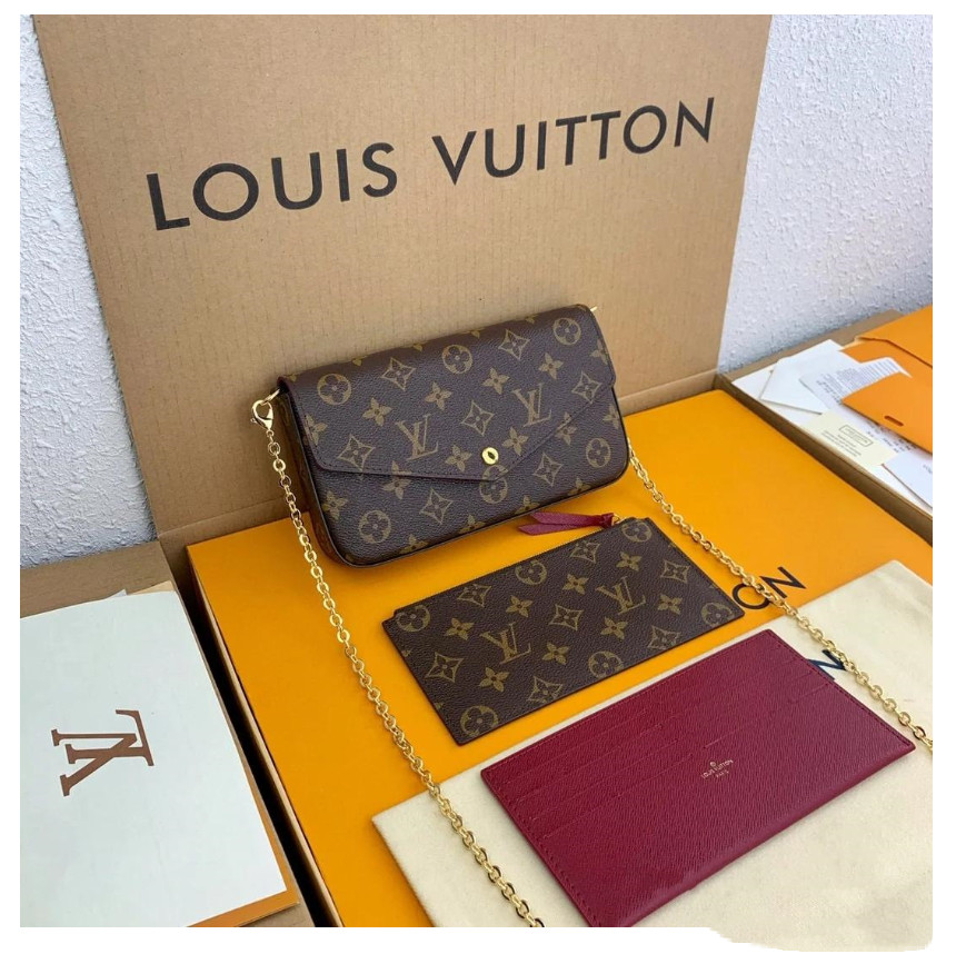 

LV LOUIS 9 VITTON 2021 Top Quality Women Shoulder Bags Letter Leather Wallet Handbags Chain Crossbody Bag Purse
