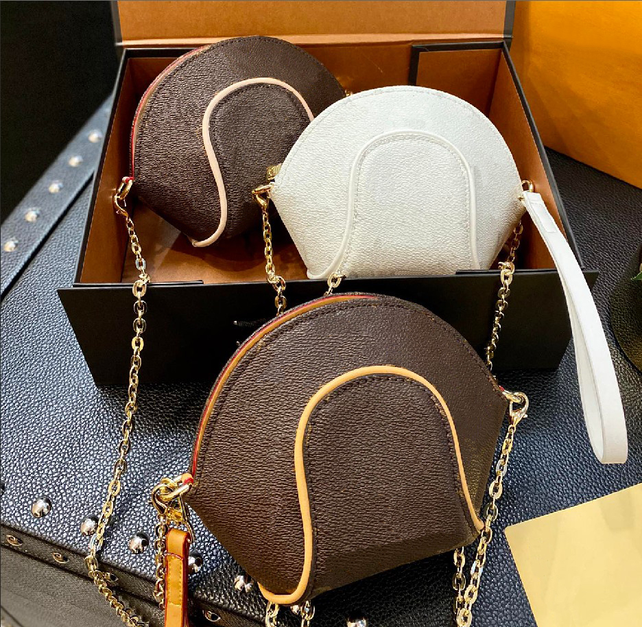 

Female Mini Dinner Bags Designer Retro Style Shell Bagss Fashion Collocation Letter Printing Temperament Chain Messenger Shoulder Bag No 808