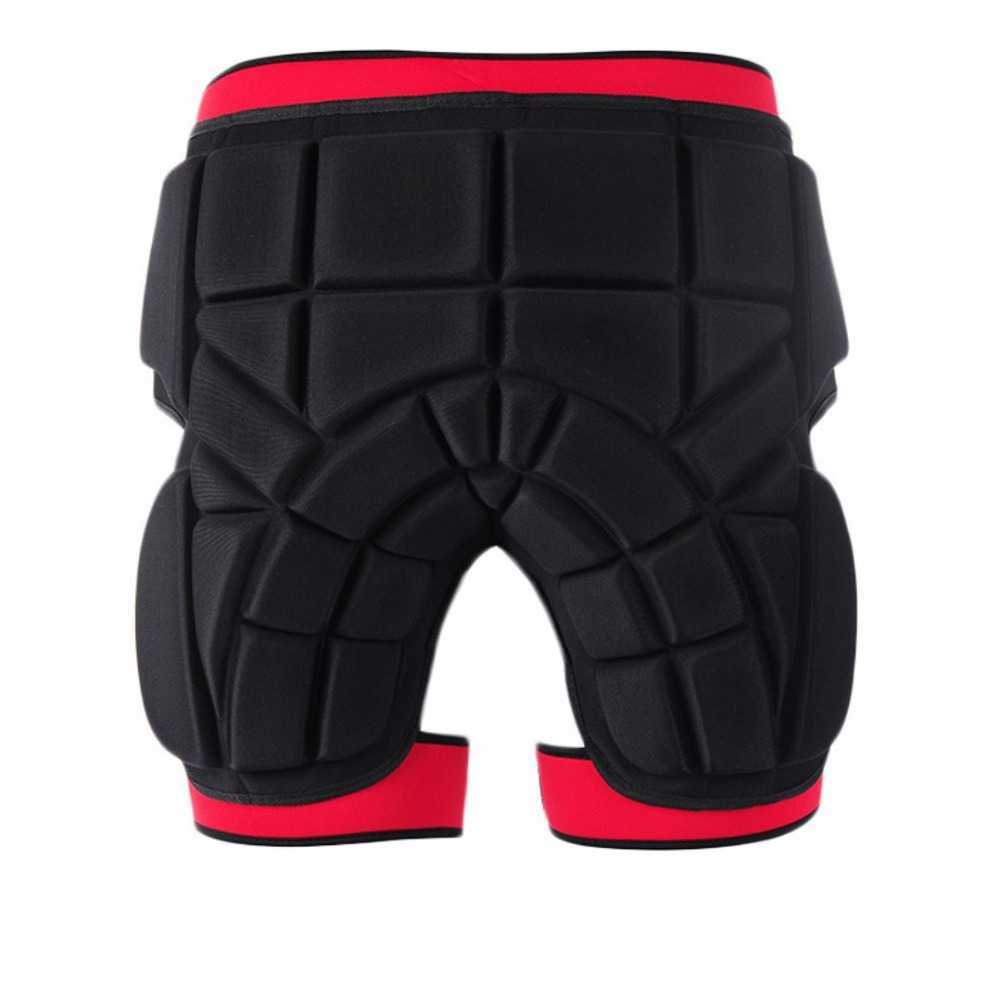

New 3D Protection Hip EVA Padded Short Pants Thickening Butt & Tailbone Protector For Ski Skiing Skating Snowboard Cycling Q0913, Black