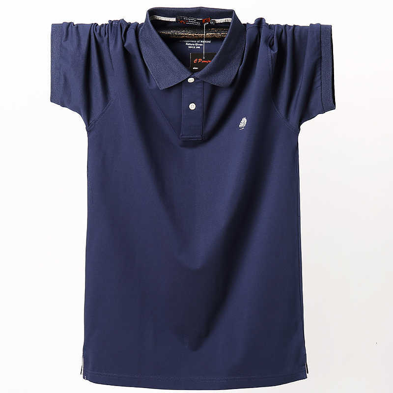 Men&#039;s Polos Summer Men Business Big Size Casual Male Short Sleeve Breathable Soild Pique Cotton Polo Shirt 5xl 96AU-image-702712903