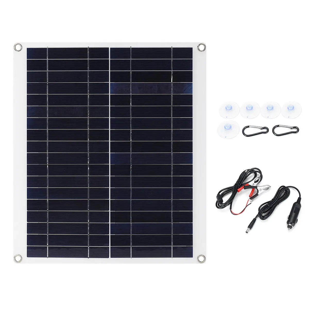 20W 18V Mono Solar Panel Dual 12V/5V DC USB Monocrystaline Flexible IP65 Battery For Car RV Boat-image-687742922