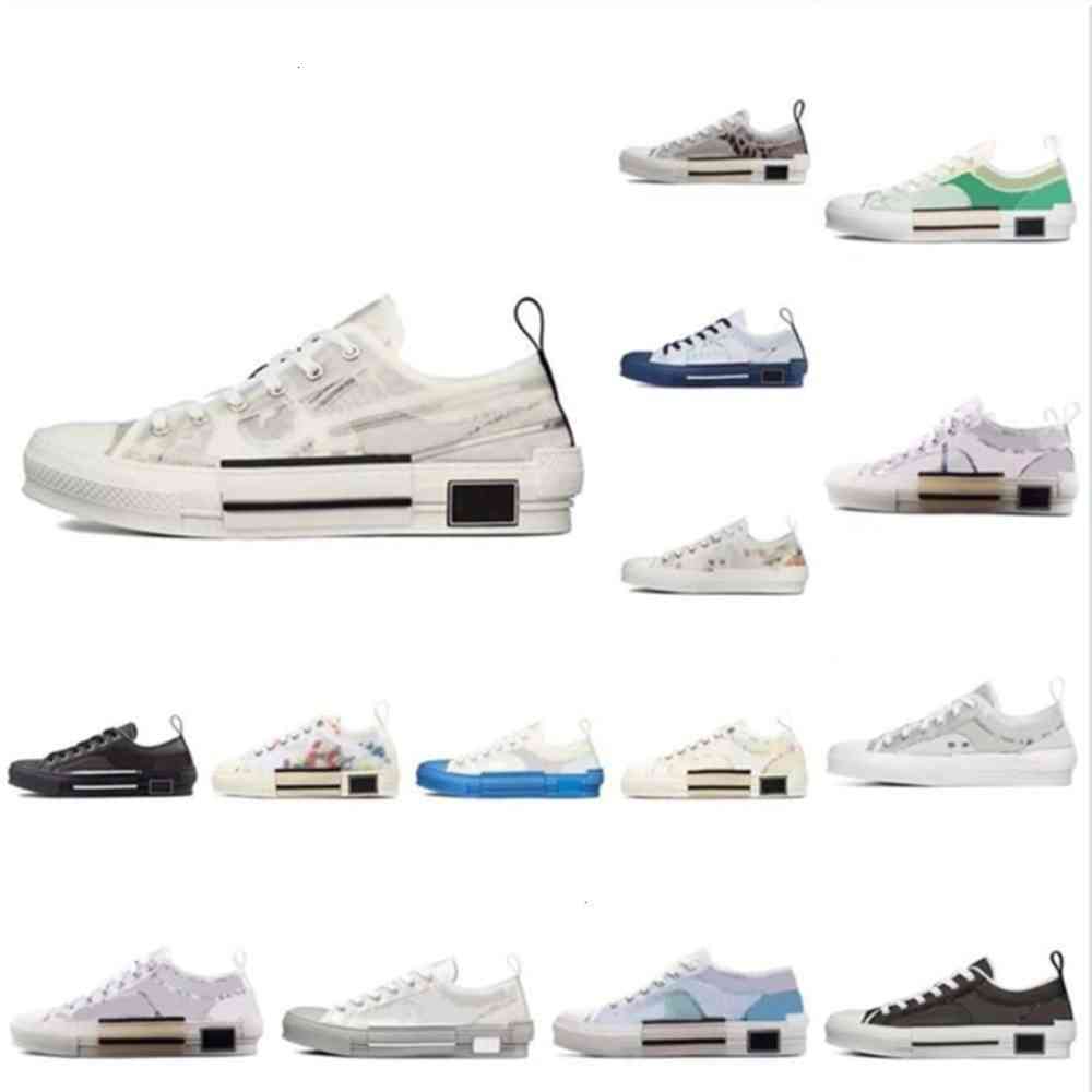 

2021 Designer Fashion B23 Casual Shoes Mens Sneakers women men s Oblique High Low Top B24 Technical Canvas Leather bee Classic L misszhen, Black