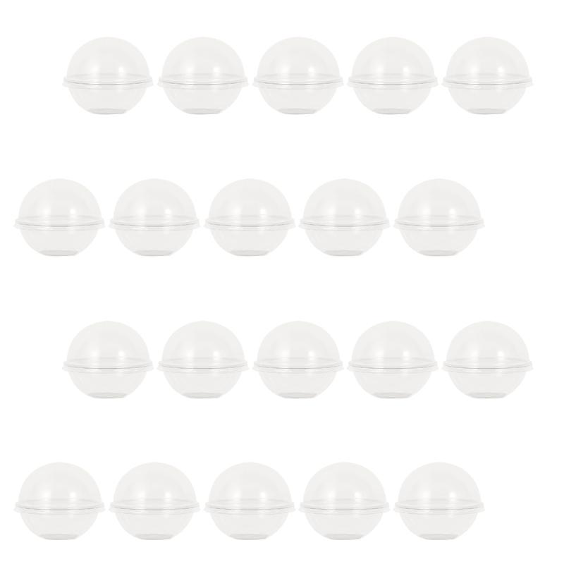 

Gift Wrap 20pcs Disposable Mousse Boxes Transparent Shape Dessert Box Cake