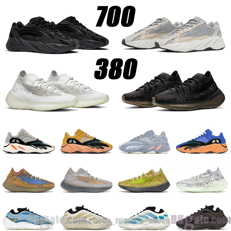 

2021 men women 700 running shoes Cream Bright Blue Magnet Vanta outdoor mens trainer, # 23