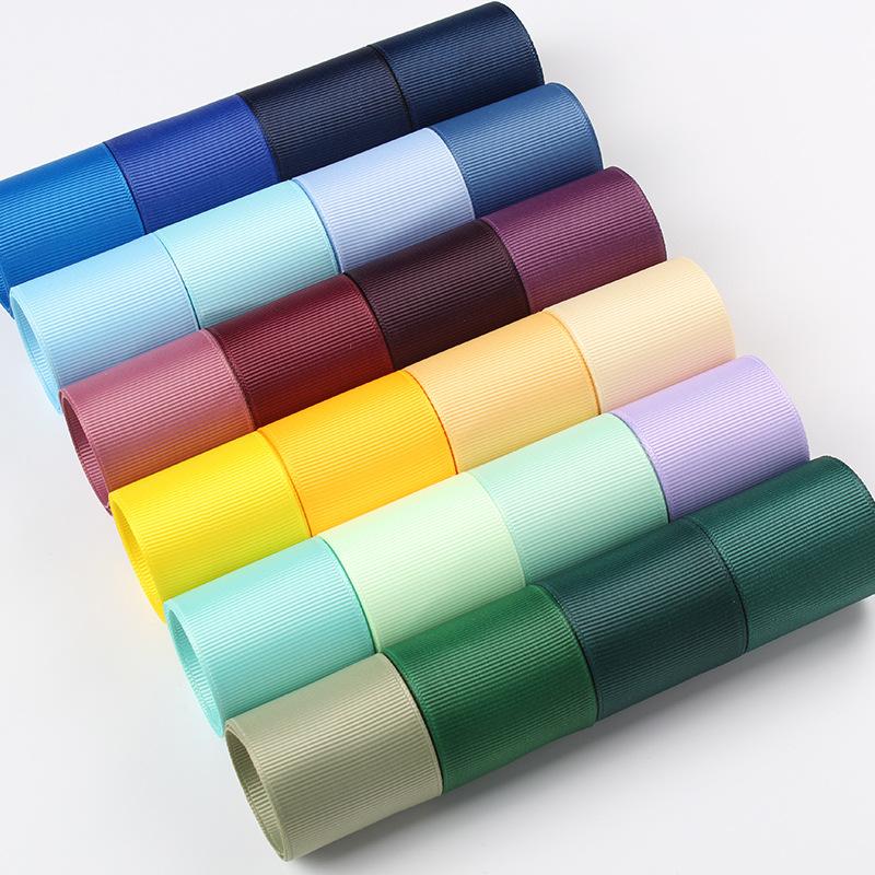

Jewelry Pouches, Bags 2.5cm Pure Color Thread With Tripod Ribbon Handmade Diy Bow Accessories Hair Clothing Gift Wrapping Belt, Pink;blue
