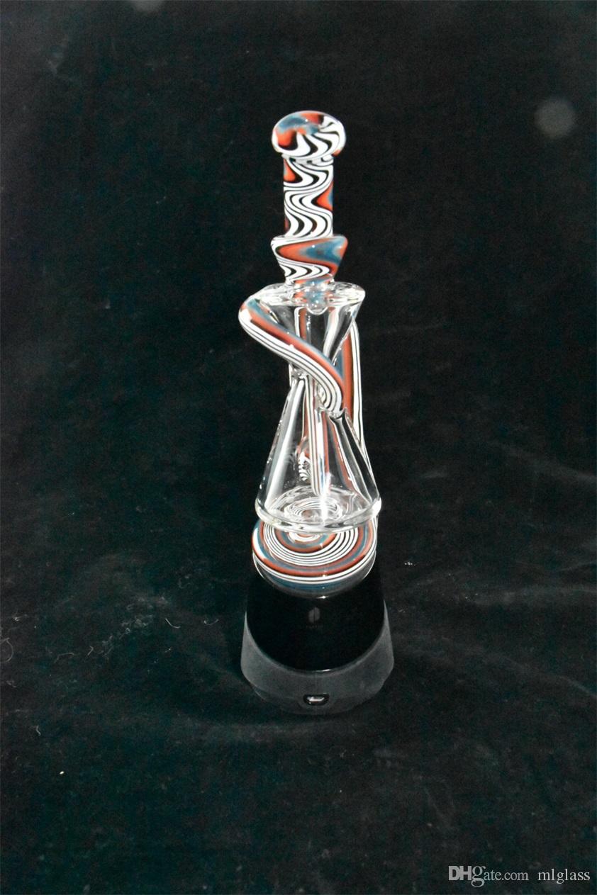 

Hair color Recycler, carta or peak glass hookah, oil rig pipe, 14MM joint