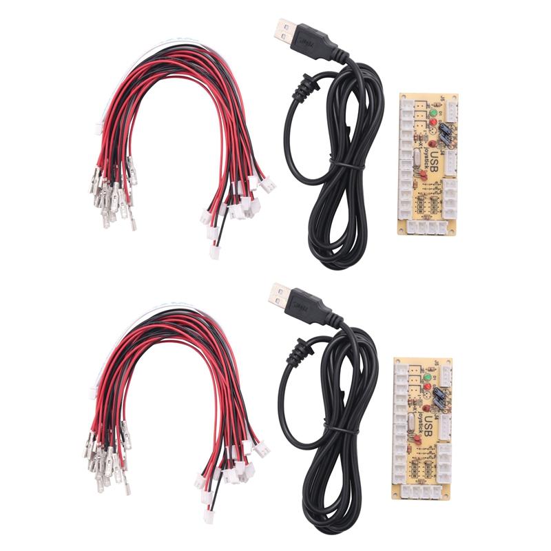 

Game Controllers & Joysticks 2X Zero Delay Arcade USB Encoder Pc To Joystick For Mame Raspberry Pi Retropie Projects Sanwa Parts