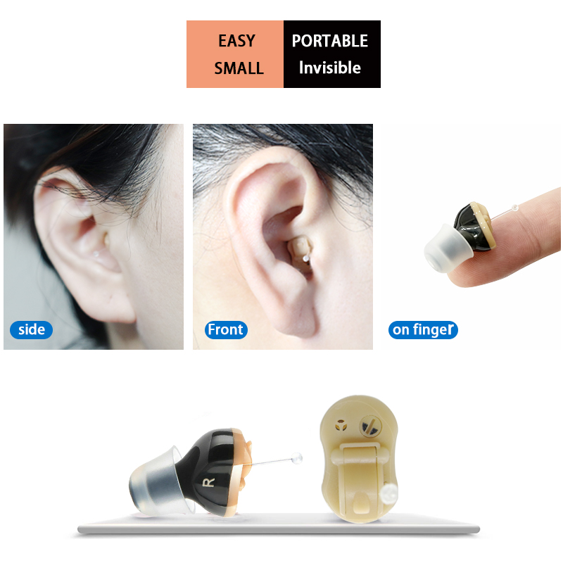 

Mini In-Ear Hearing Aids Invisible Small Discreet Hearing Aid Sound Amplifier Placed In Channel for Deaf and ElderlyScouts