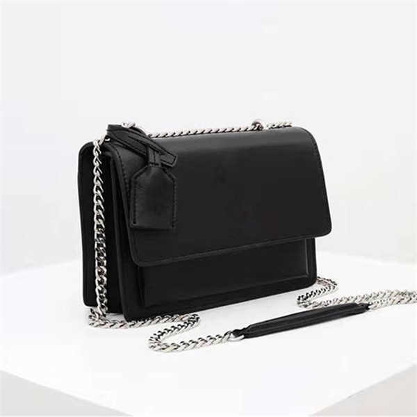 

High Quality Flap Bag Handbags SUNSET Original Leather Women Shoulder Bags Fashion Medium Crossbody Bag, Cowhide bag