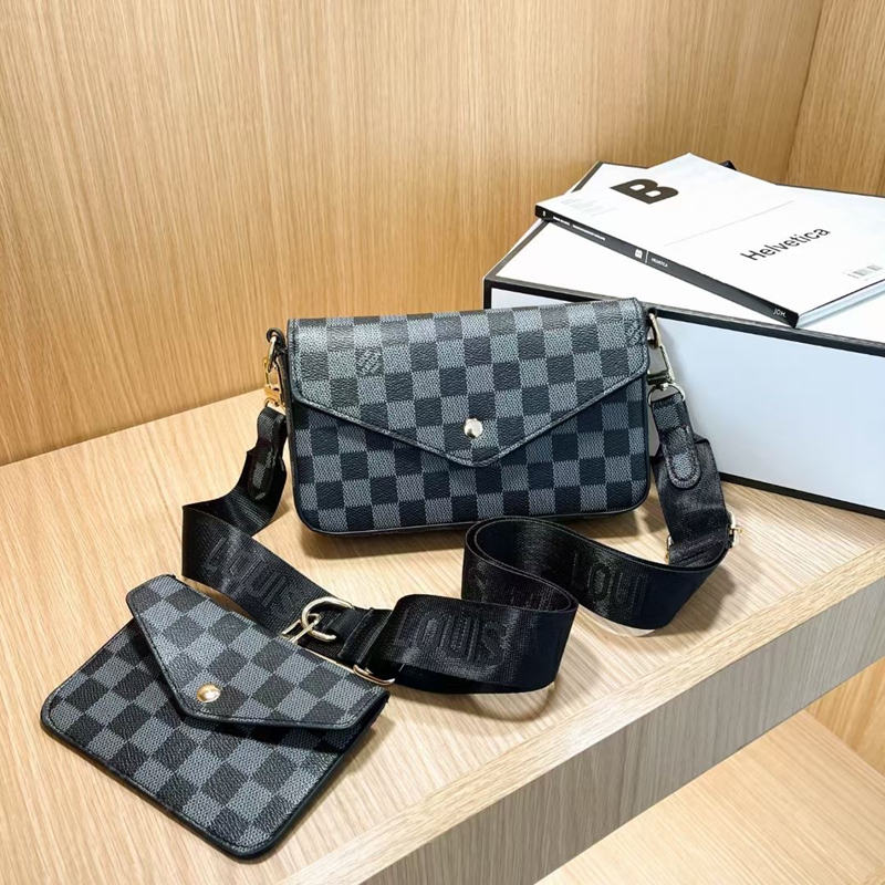 

22 LV LOUIS 2021 VITTON Men Women Messenger Bag Presbyopia Trend Simple Ladies Fashion One Shoulder Messenger Small Bag, Red;black