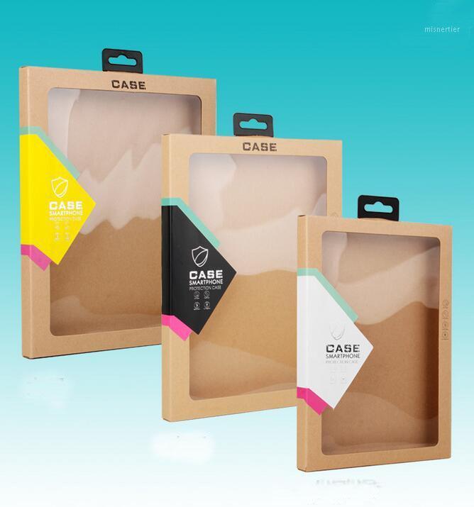 

Gift Wrap Luxury Kraft Paper Package Box With Clear Transparent Pvc Window Packing For Ipad Mini 8 Inch Air 10 11 Case