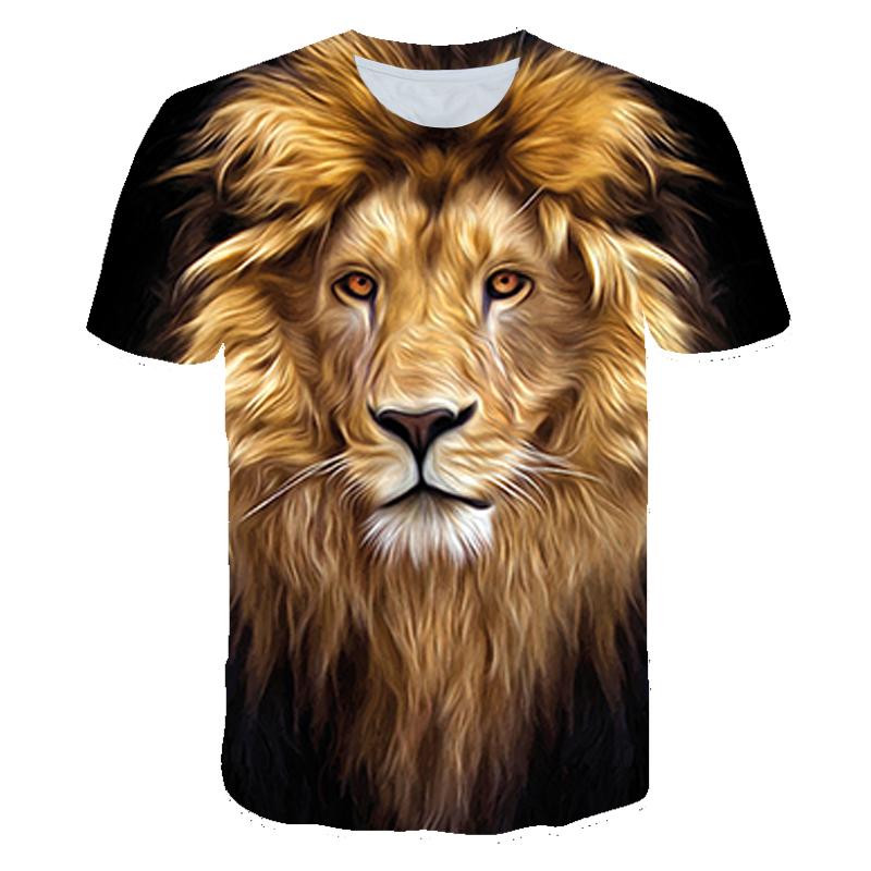 

Men's T-Shirts 2021 3D Printed T-Shirt Lion Fun Tee Kids Boys Girls Clothes Hip Hop Cool Summer Tops Short Sleeve 4T-14T, Ct-899