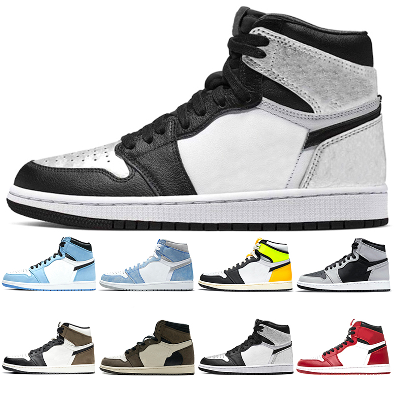 

Wholesale Jumpman 1 men women Basketball shoes 1s University Blue North Carolan Volt Gold Dark Mocha Mens Trainers fashion Sports Sneakers Size 36-46, #33 high og rookie of the year 36-46