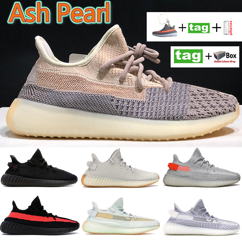 

2021 Ash pearl stone blue men women running shoes Bred Zebra Sand taupe Natural Cinder Reflective sneakers Israfil Linen trainers With box, 49 bubble wrap
