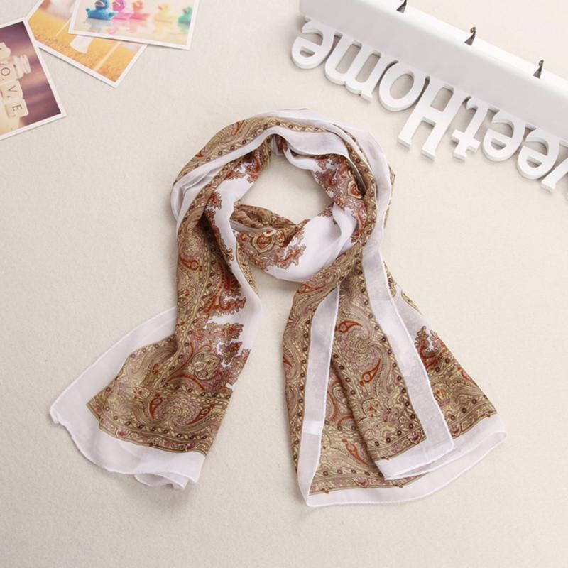 

Scarves Fashion Women Scarf Spring Summer Colorful Printed Chiffon Ladies Shawls And Wraps Lady Beach Stoles Hijab Foulard, Blue;gray