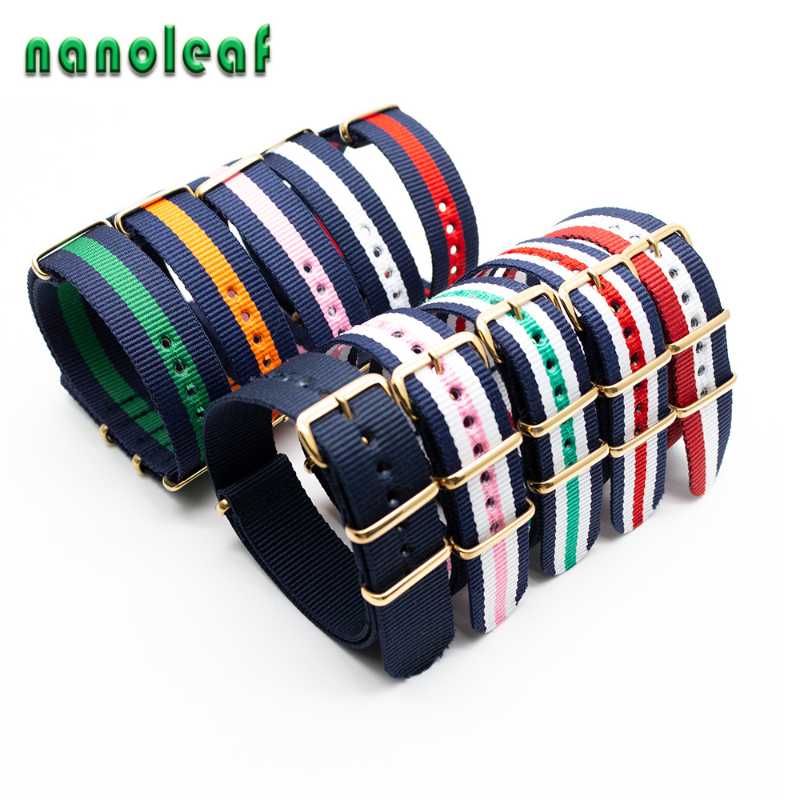 

Watch Bands Classic Band For NATO Nylon Woven Straps With Accessories Gold Buckles 18mm 20mm 22mm, Black;brown