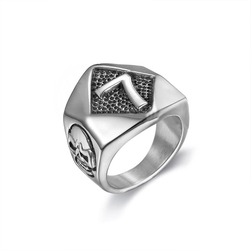 

Cluster Rings Drop Ship Lucky Number Seven 316 Stainless Steel Motorcycle Biker No. 7 Wedding Band Wholesale Retro Punk Stylejewel