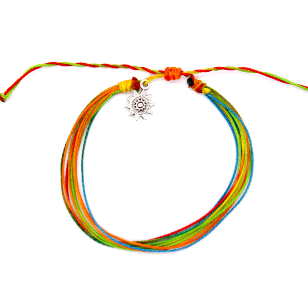 

Hand catenary 8mm string multi wax rope Bohemian summer beach String Bracelet, Black