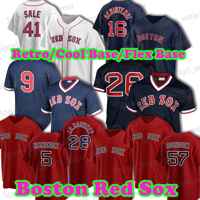 

Boston Red Sox Jersey MLB 28 J.D. Martinez Jerseys Baseball Enrique Hernandez David Ortiz Andrew Benintendi Mitchell & Ness Ted Williams Jac, Blue;black