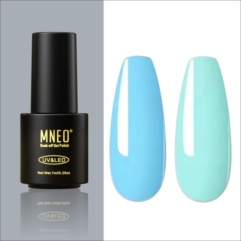 

Nail Gel UV Varnish Kit Nails Polish Baby Blue Spring Summer Color Long Lasting For Manicure Pedicure Makeup Curing Under Lamp, M2a-033034