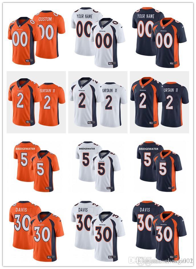 

Men Women Youth Denver Broncos 27 Steve Atwater 5 Teddy Bridgewater 30 Terrell Davis 2 Patrick Surtain II custom Football Jersey, Black;red