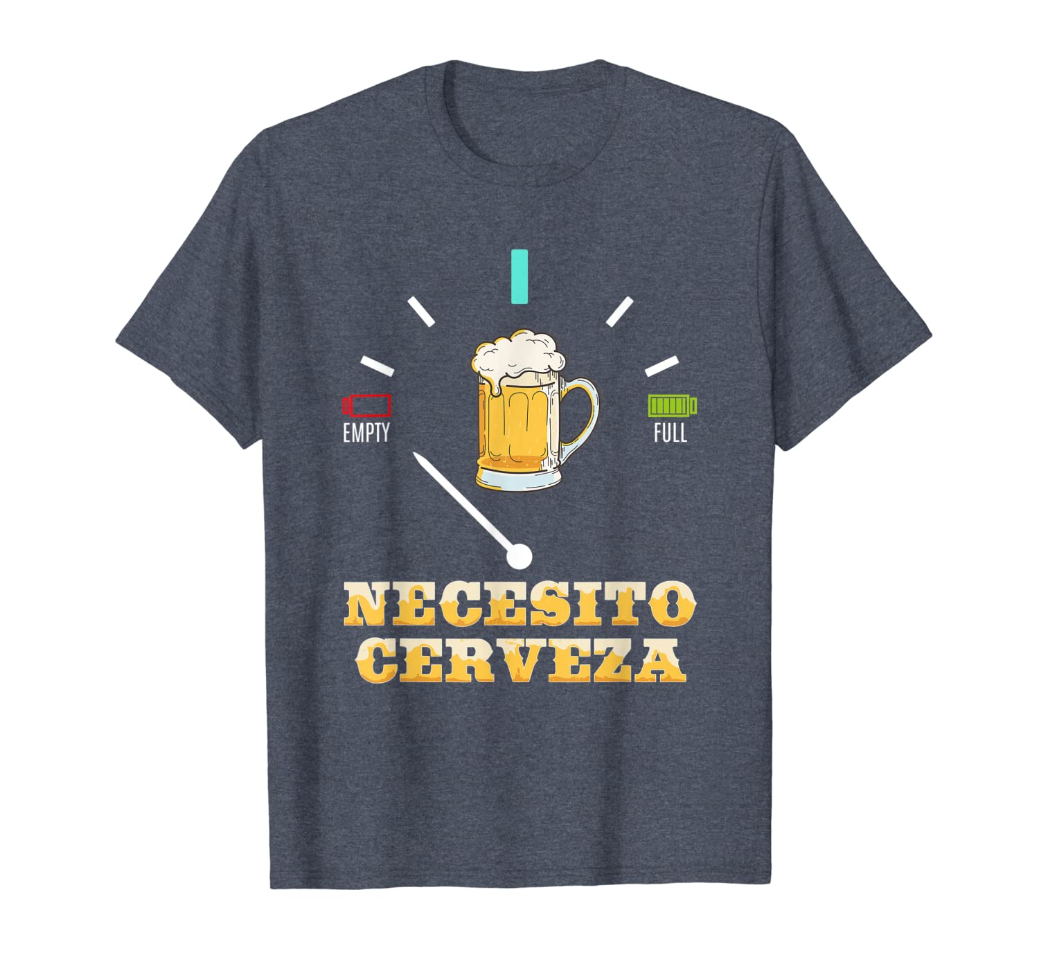 

necesito cerveza i need a beer in spanish t-shirt, White;black