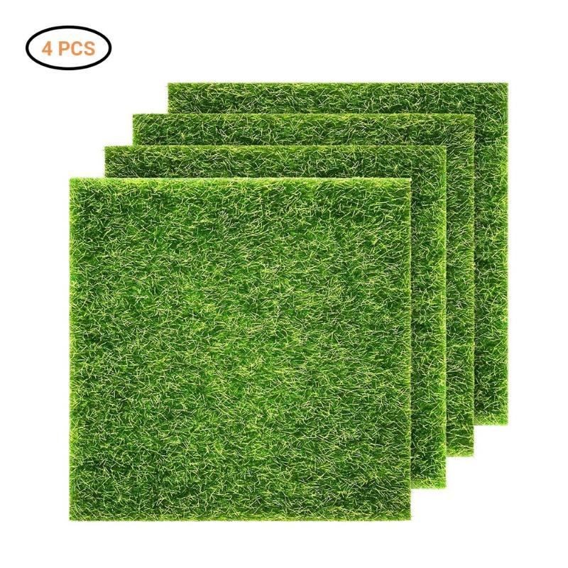 

Artificial Plant Wall Lawn Panels Fence Home Garden Backdrop Decor Green Carpet Grass Jungle Party Supplies Fake Mat Decorative Flowers & Wr, B 15x15cm