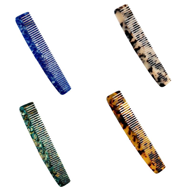 

Hair Clips & Barrettes 20CF Tortoise Shell Combs Vintage Acetate Wide Tooth Comb Chinese Jewelry, Golden;silver