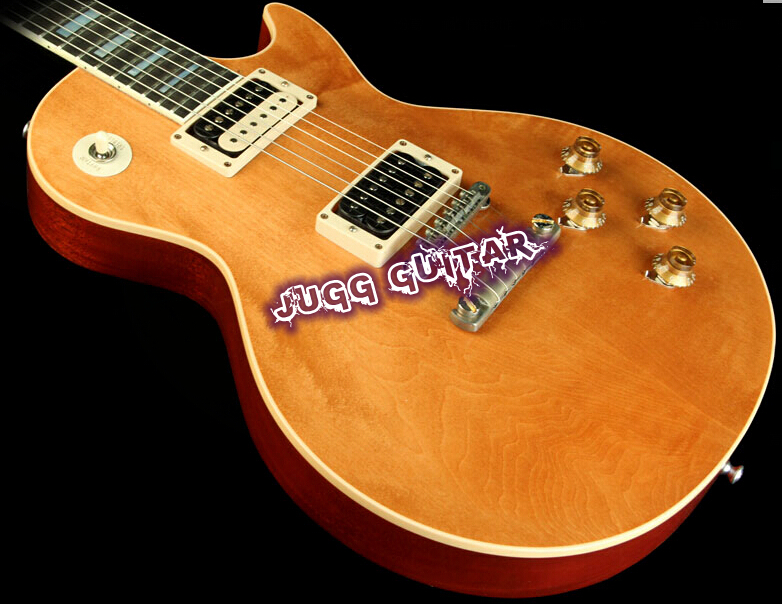 

Custom Shop 1959 Marc Bolan Tribute Natural Electric Guitar Chablis Gold Grover Tuners, Chrome Hardware, Brown Mahogany Body, Black Neck