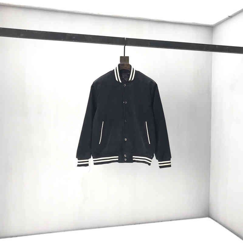 

Men's Jackets High version 21fw autumn and winter corduroy back Embroidered Baseball Jacket ins fashion IX4M, Black