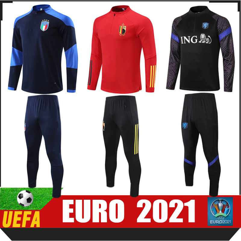 

2021 Mens euro italy England Netherlands Soccer tracksuit JONG MEMPHIS DE LIGT MEN football training suit VIRGIL PROMES Sportwear, Gray