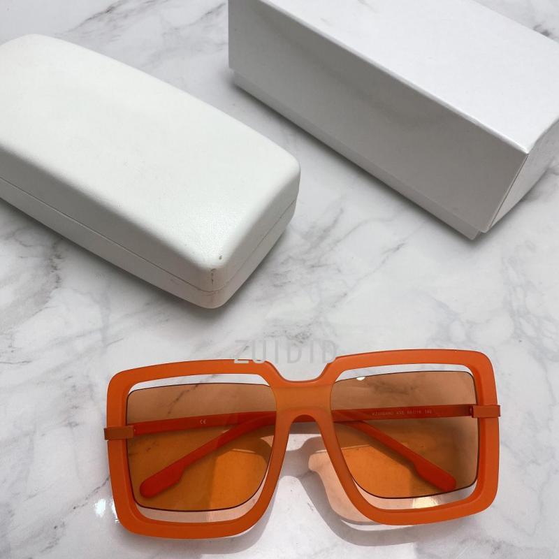 

Sunglasses Colorful Hollow Out Design Lens Big Square Frame Acetate Model 40049 Women Steampunk Oversize Shades Unisex 2022