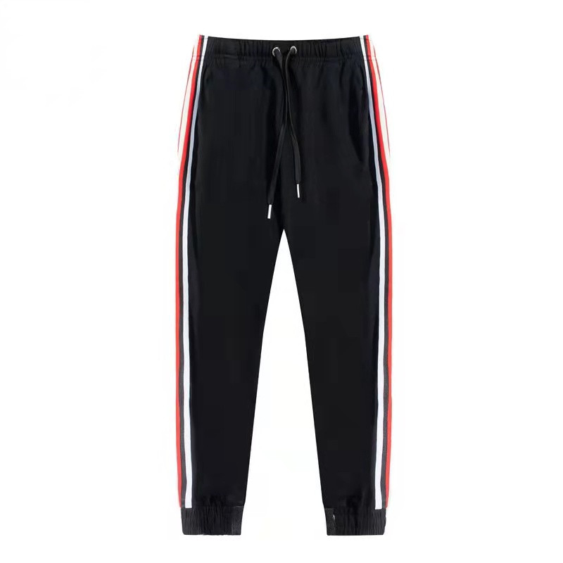 

Spring men's casual pants luxury accessories designer custom running street hip hop Leggings, Black