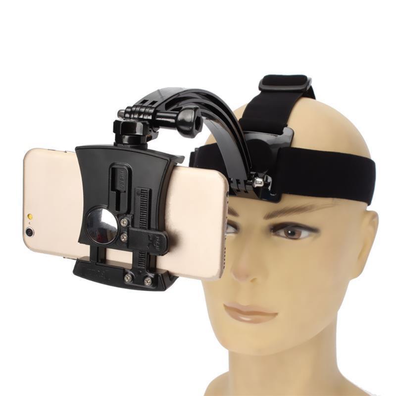 

Cell Phone Mounts & Holders Powstro Outdoor Head Band Holder For At Harness Strap Belt Mount Tripod Clip Portable Head-Mounted, As pic