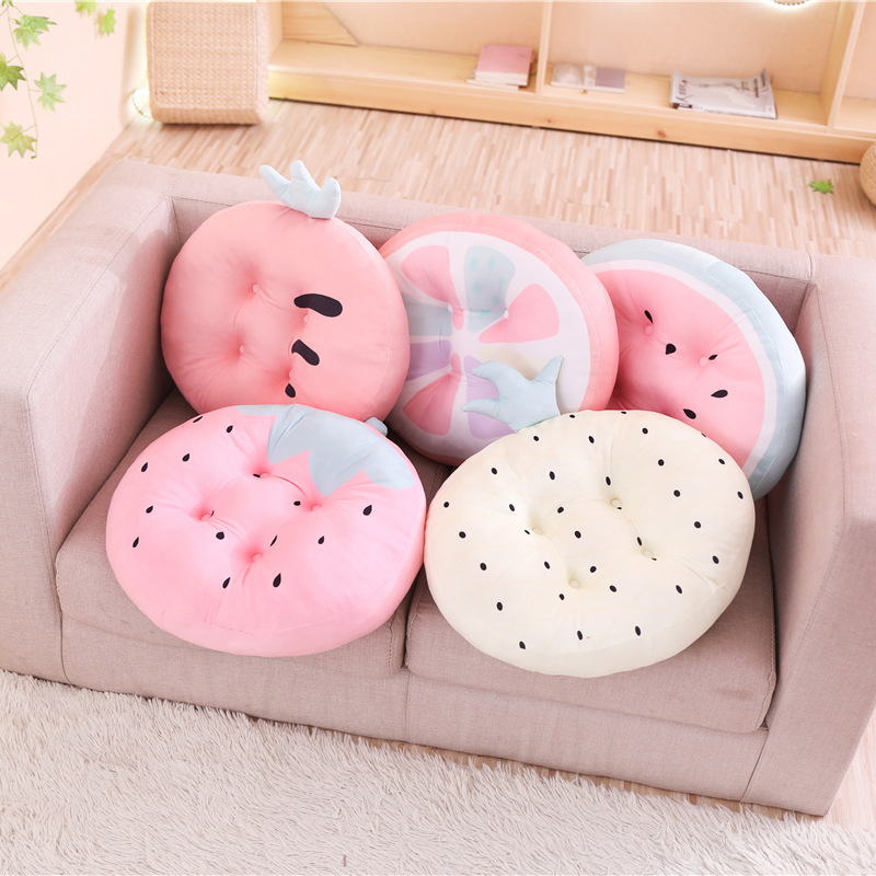 

Fruits Plants Pillow Diamond/Octagon/Round Shaped Seat Cushion Plush Pillows Sofa Chair Decor 10 Kinds Kiwi/Strawberry/Catus