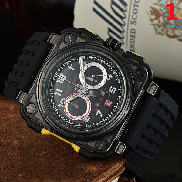 

2021 Five stitches luxury mens watches All dial work Quartz Watch Top Brand Rubber belt Relogio Men fashion accessories high quality