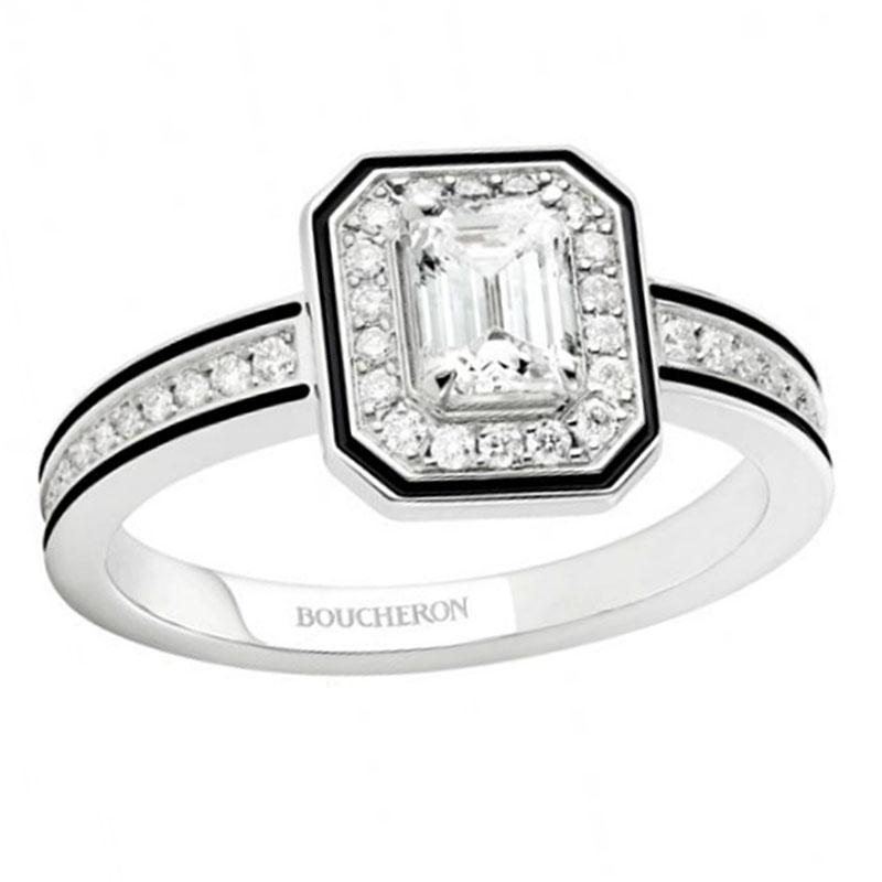 

cluster rings geometric square cubic zircon open adjustable copper ring inlaid rhinestone for women party wedding jewelry, Golden;silver