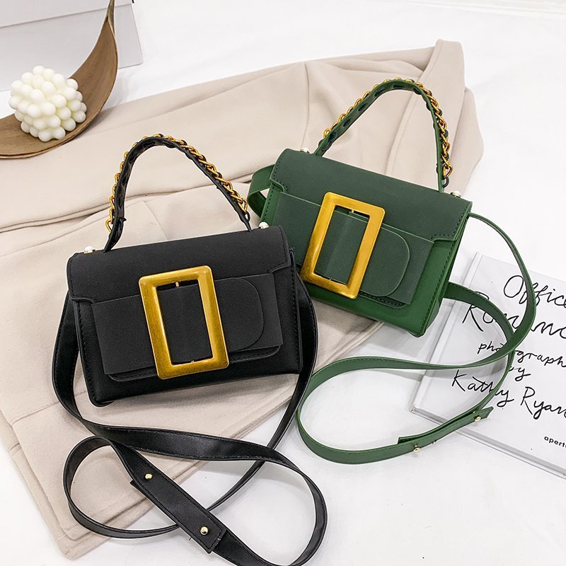 

Spring and Summer 2021 Hand Bill of Lading Shoulder Frosted Small Square Personality Fashion Trend Messenger Bag