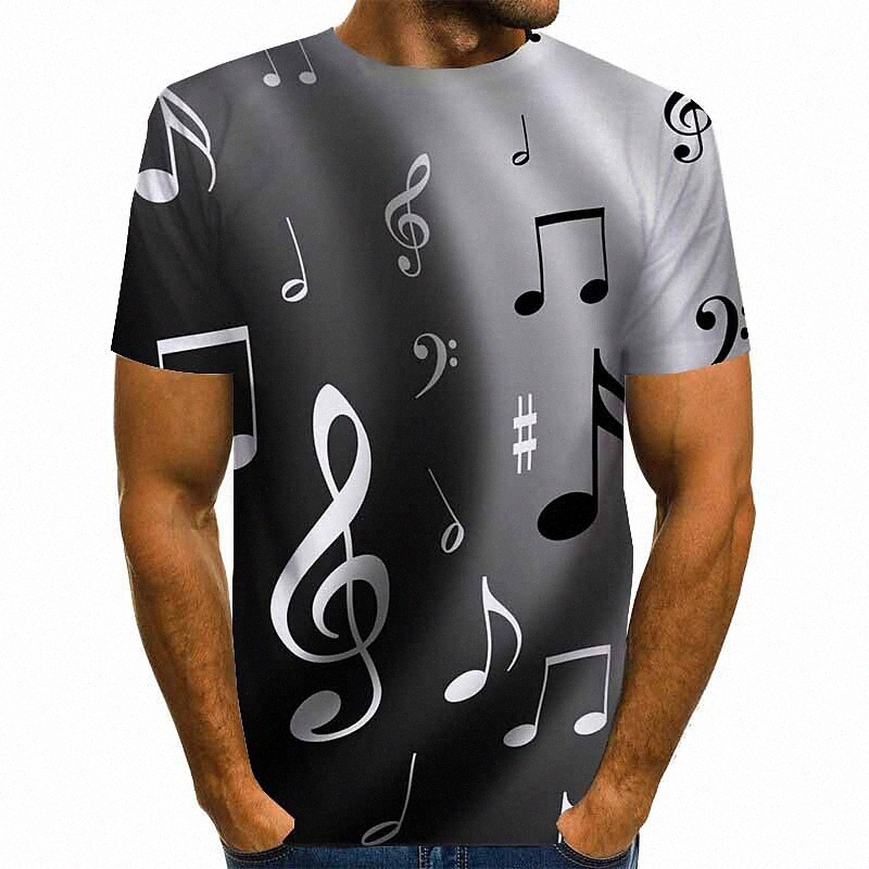 Men's T shirt Shirt Graphic Round Neck Daily Print Short Sleeve Tops Basic Exaggerated Blue Black 85LW#