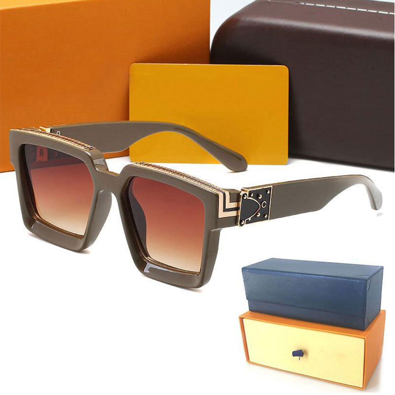 

Top Quality Fashion Womans Sunglasses MILLIONAIRE 96006 Mens Sun glasses Designer eyeglass Gradient Metal hinge eye women nglasses spectacles with Original boxs