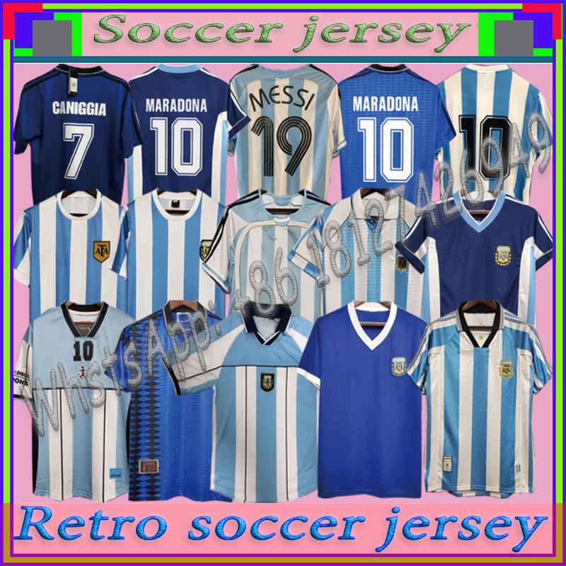 

Maradona 1978 1986 Retro Argentina Soccer jersey classic 96 97 1994 1998 NEWELLS OLD BOYS vintage Football Shirt MESSI RIQUELME CRESPO TEVEZ, Black;yellow