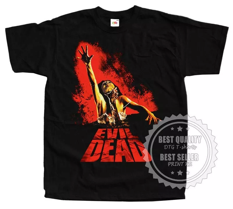 

Evil Dead V17 T SHIRT Horror Movie Poster BLACK Sizes S to 5XL, White;black