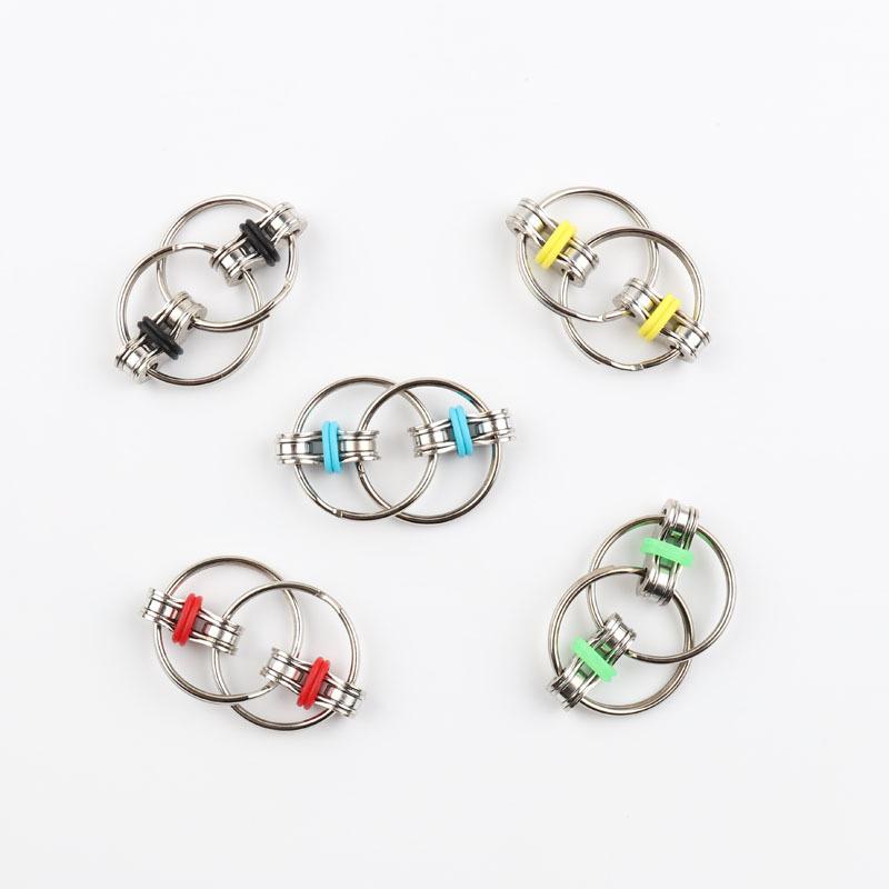 

Key ring fidget toys novelty entertainment and recreational vent toy decompression bicycle chain keychain