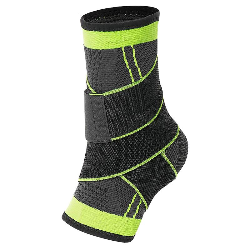 

Ankle Support Braces Adjustable Compression Strong Brace Sports Protection Men & Women, Black green